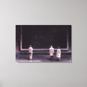 Toile Les gens à une exposition 1990