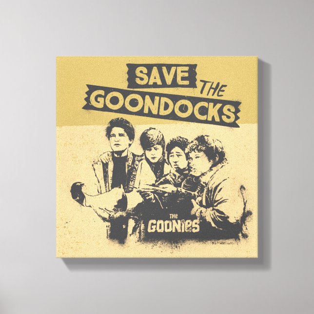 Toile Les Goonies "Sauvez Les Quais De Goon" (Recto)