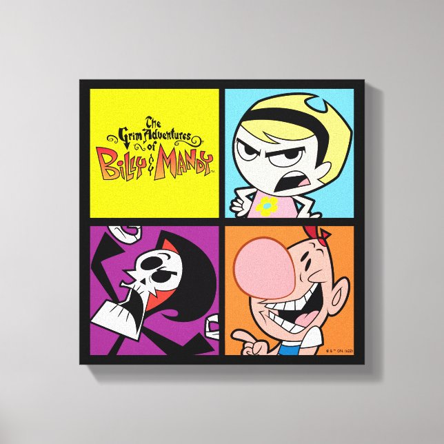 Toile Les Grandes Aventures de Billy & Mandy Character A (Recto)