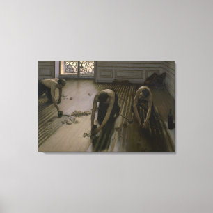 Toile Les grattoirs de plancher par Gustave Caillebotte