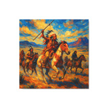 Les guerriers des plaines à la chasse