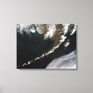 Toile Les îles Aléutes et la péninsule d'Alaska