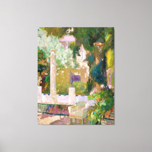 Toile Les jardins de la maison familiale Sorolla (1920)