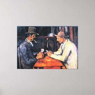 Toile Les joueurs de cartes par Paul Cezanne