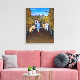 Toile Les Joueurs de football   Henri Rousseau  