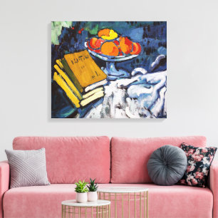 Toile Les livres et le bol de Still Life   Maurice de Vl