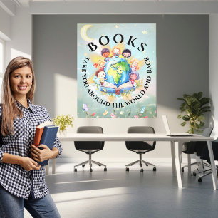 Toile Les livres vous emmènent dans un univers moderne e