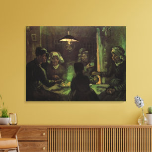 Toile Les mangeurs de pommes de terre par Vincent van Go