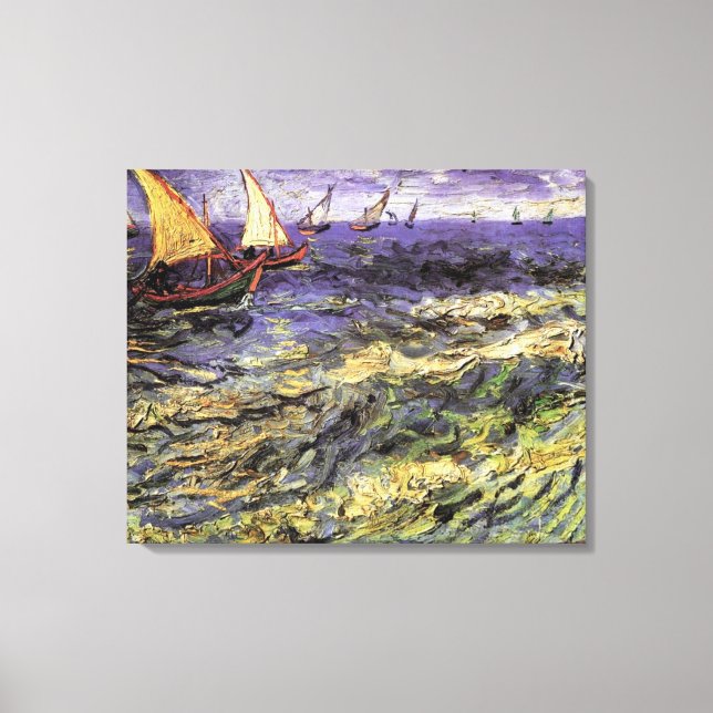 Toile Les mers aux Saintes-Maries par Vincent van Gogh (Recto)