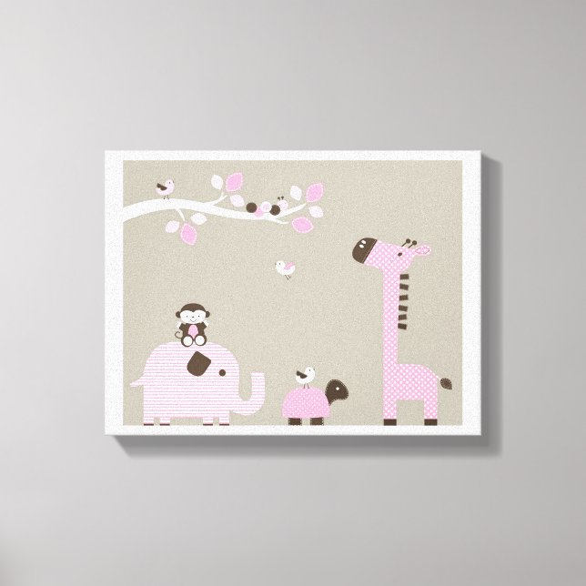 Toile Les mignons animaux (Recto)