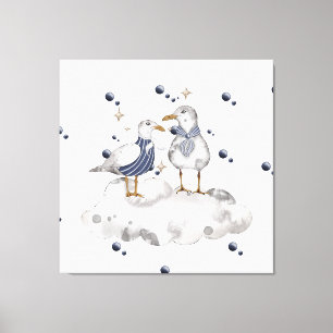 Toile Les oiseaux de plage