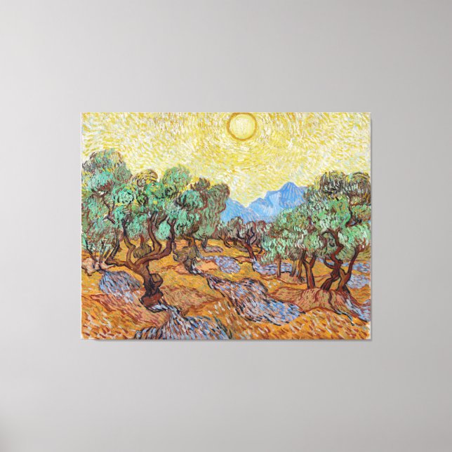 Toile Les oliviers de Vincent van Gogh (Recto)