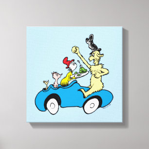 Toile Les personnages de Dr. Seuss dans les œufs verts e