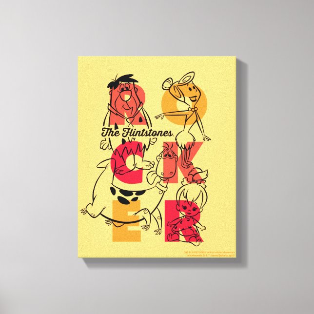 Toile Les Pierrafeu | ROCKER (Recto)