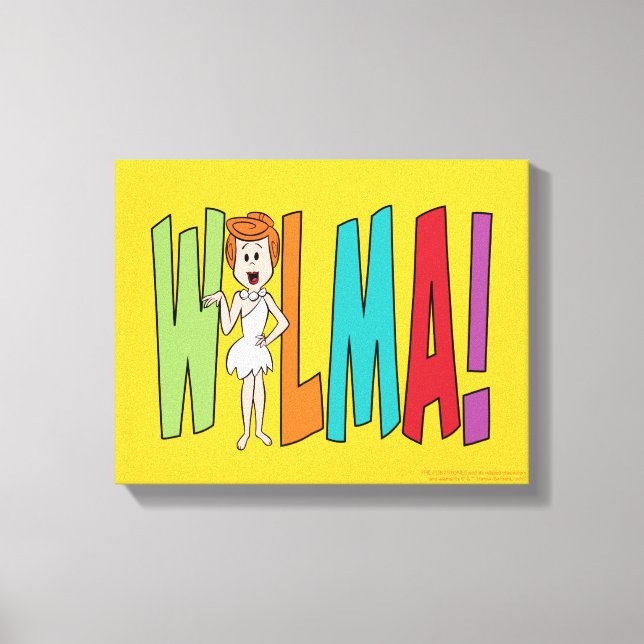 Toile Les Pierrafeu | WILMA ! (Recto)
