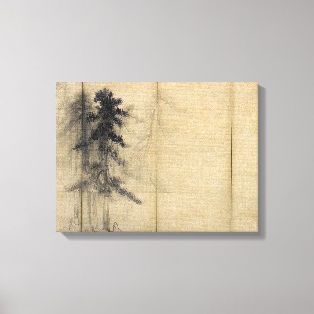 Toile Les pins de Hasegawa Tōhaku (Recto)