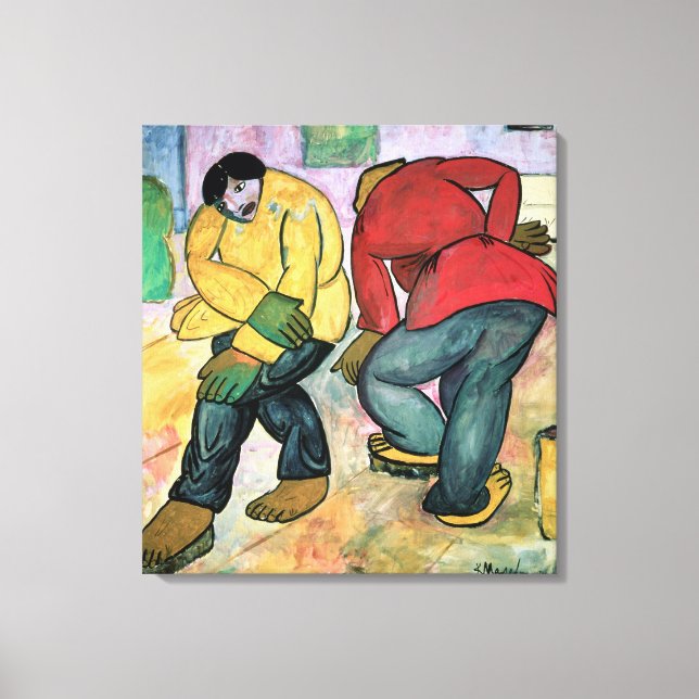 Toile Les polisseurs de sol, 1911 (Recto)