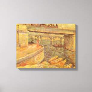 Toile Les Ponts de la Seine à Asnières de Vincent van Go
