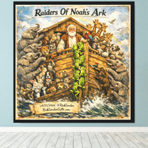 Toile Les Raideurs de l'Arche de Noé - Dessin animé de R