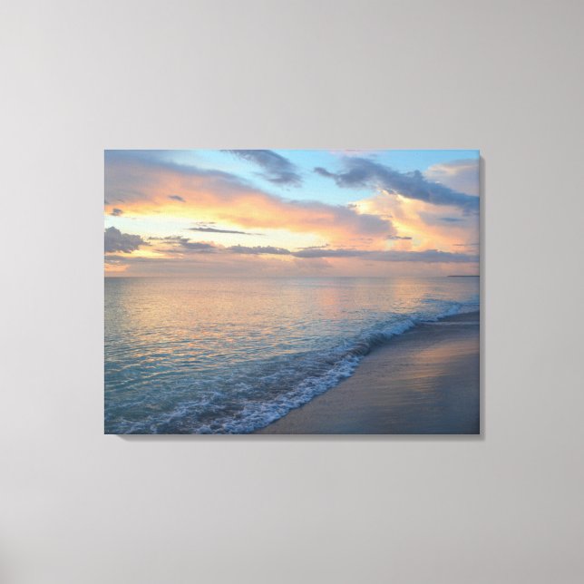 Toile Les Réflexions Du Coucher De Soleil Sur L'Eau (Recto)