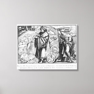 Toile Les sciences naturelles en présence de