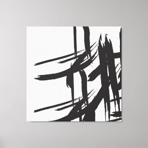 Toile Les traits noirs, par ©Lorena Depante