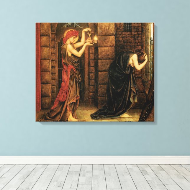 Toile L'espoir dans une prison du désespoir par Evelyn D (Insitu (Plancher de Bois))