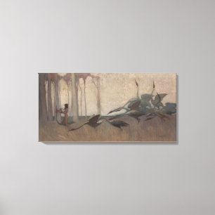Toile L'Esprit des Plaines Sydney Long Mythologie 