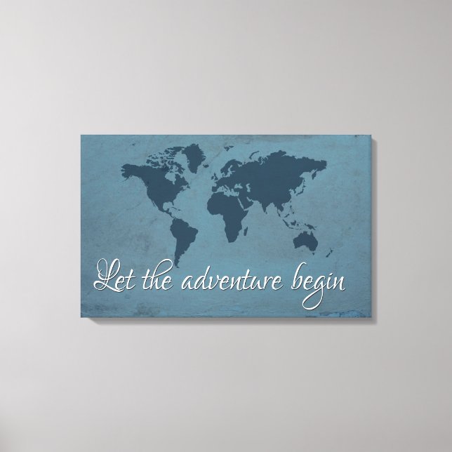 Toile Let the adventure begin (Recto)