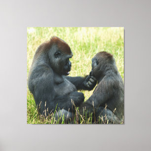 Toile L'éternel frère Gorilla