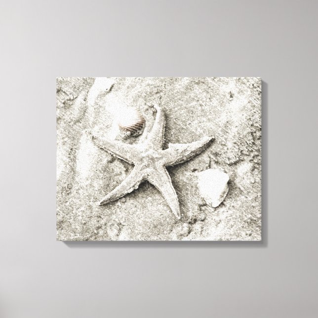 Toile L'étoile dans le sable (Recto)