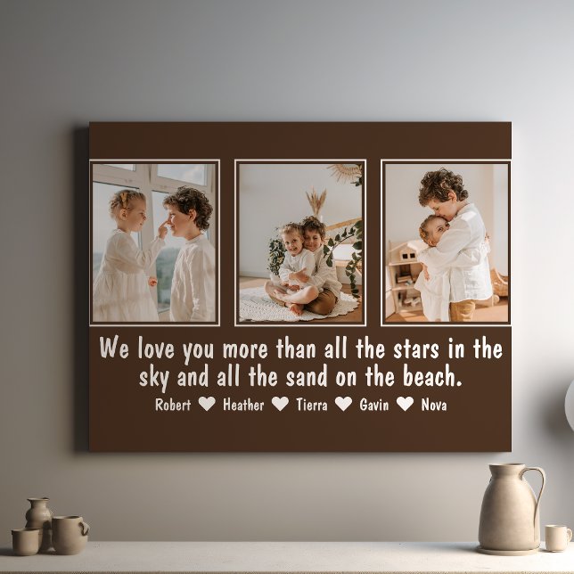 Toile Lettre à maman Personnalisée Collage personnalisé  (Créateur téléchargé)