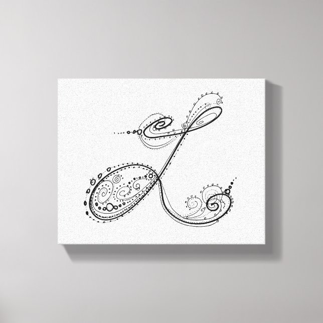 Toile Lettre alphabet L (Recto)