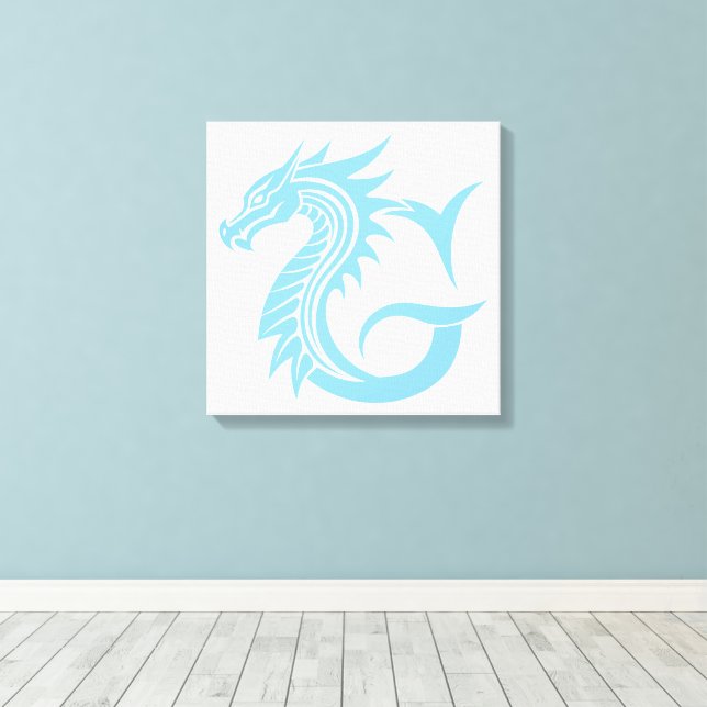 Toile Lettre G de style dragon, Alphabet du dragon, Mono (Insitu (Plancher de Bois))