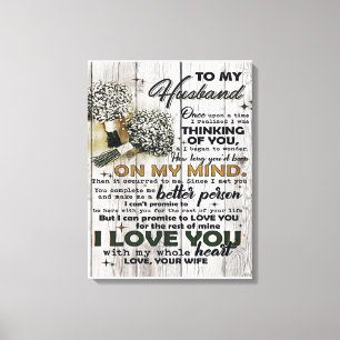 Toile Lettre mignonne au mari   Bel cadeau   Fête des pè