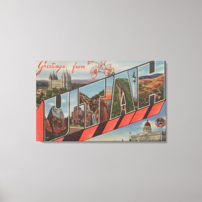 Toile LETTRE UtahGrandes ScènesUtah (Recto)