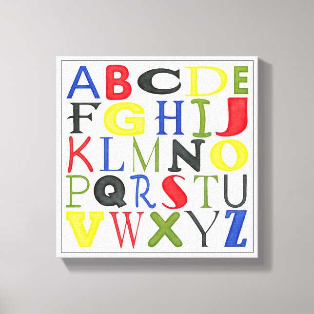 Toile Lettres de couleur vive de Megan Meagher (Recto)