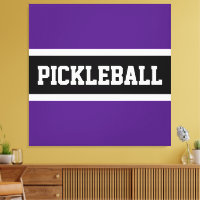 Lettres de sport noir violet gras PICKLEBALL Texte