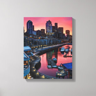 Toile Lever de soleil au pilier 66 regardant vers le bas