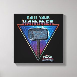 Toile Levez votre marteau - Graphique Mjölnir