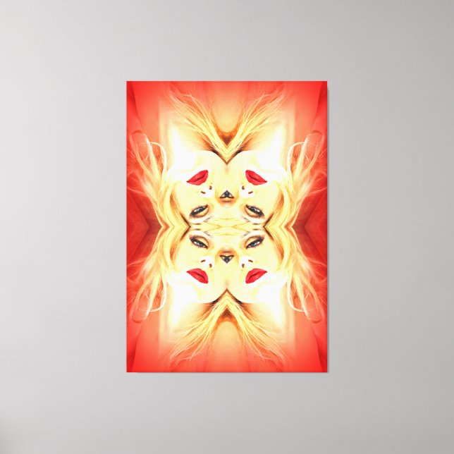 Toile Lèvres rouges (Recto)