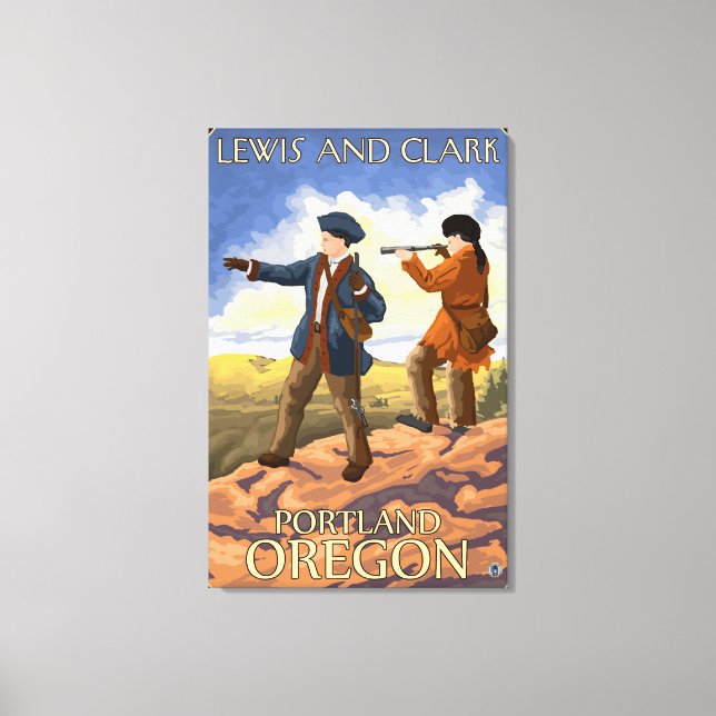 Toile Lewis et Clark - Portland, Oregon (Recto)