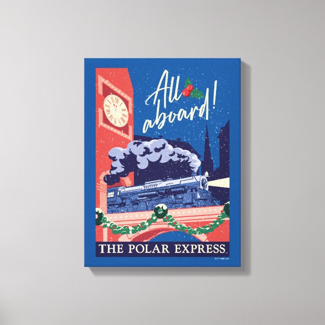 Toile L'Express Polaire - Tout À Bord ! (Recto)