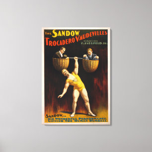 Toile L'haltérophilie de vaudevilles de Sandow Trocader