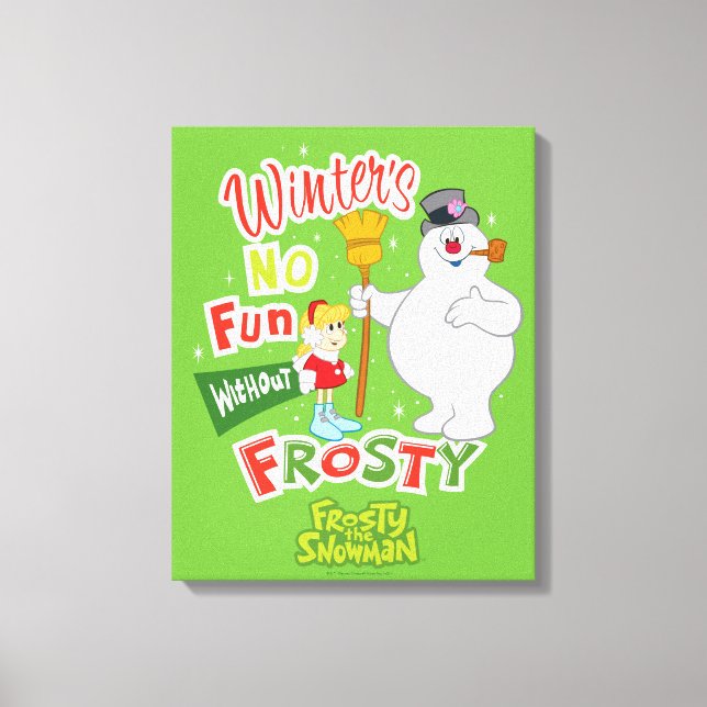 Toile L'hiver ne s'amuse pas sans Frosty le Snowman™ (Recto)
