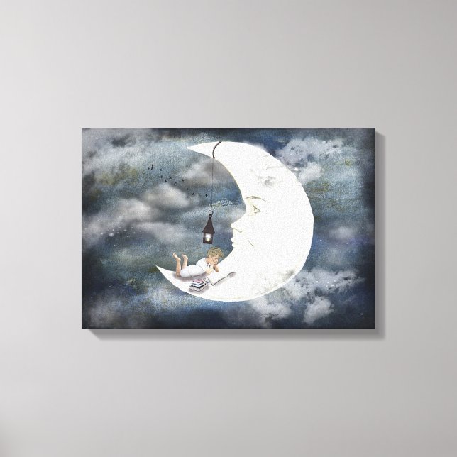 Toile L'homme dans la lune (Recto)