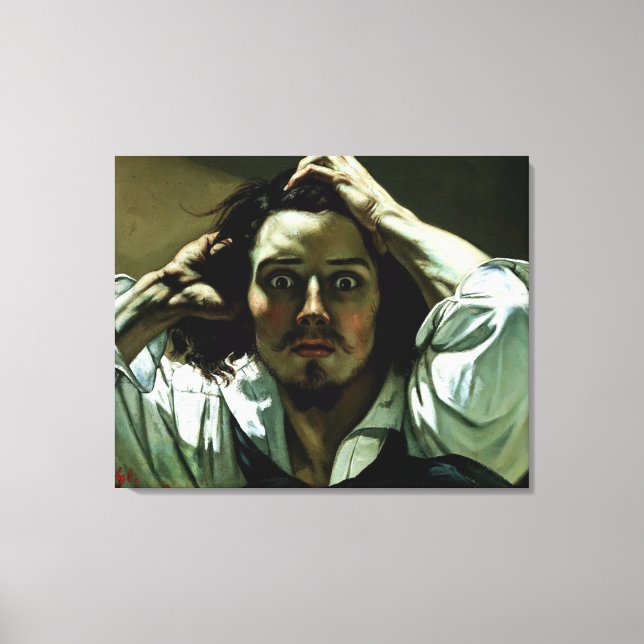 Toile L'homme désespéré - La reproduction de la peinture (Recto)