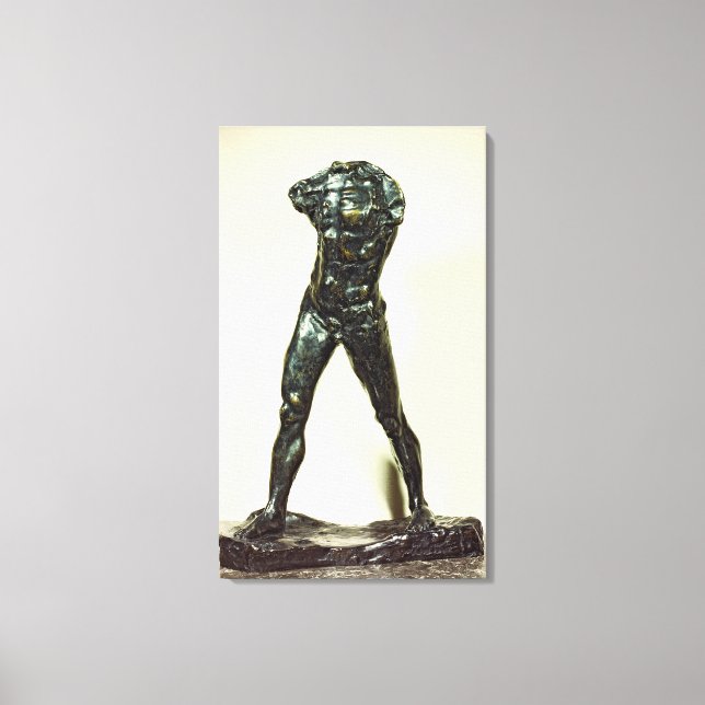 Toile L'homme qui marche, 1877 (bronze) (Recto)