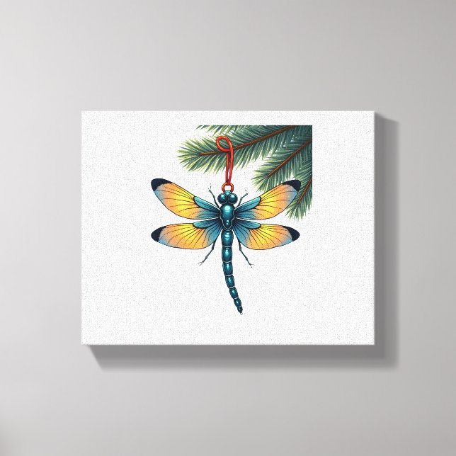 Toile libellule ornementale (Recto)