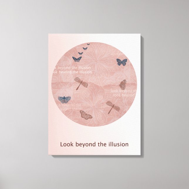 Toile libellules et papillons (Recto)